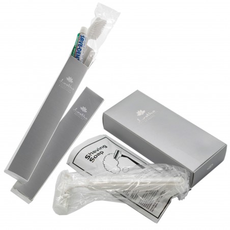 Kit dentaire LOTHO (25 pièces) + kit de rasage (25 pièces)
