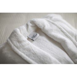 Hotel Schlafrock Morgenrock weiß S 100% Baumwolle Frotte 360g/m2