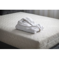 Hotel Schlafrock Morgenrock weiß S 100% Baumwolle Frotte 360g/m2