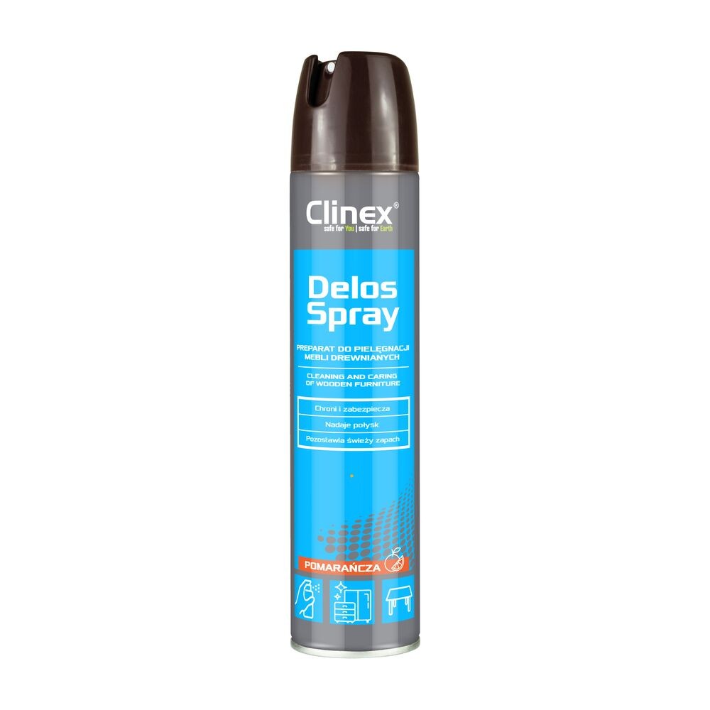 Clinex Delos Spray zur Reinigung und Pflege von Holzmöbeln Holzpflege und Holzschutz 300ml