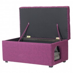 Sitzpouf mit integriertem Haustierbett