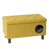 Sitzpouf mit integriertem Haustierbett