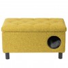 Sitzpouf mit integriertem Haustierbett