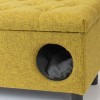 Sitzpouf mit integriertem Haustierbett
