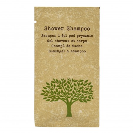 Einweg Hotel Duschgel und Shampoo 2in1 Sachet 10ml 500 Stück Nature Hotelbedarf
