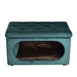 Pufa otwierana - legowisko, domek z poduszkami dla psa, królika