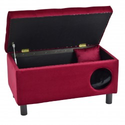 Pufa otwierana z legowiskiem dla psa lub kota