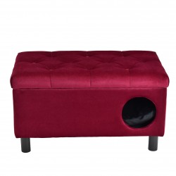 Pufa otwierana z legowiskiem dla psa lub kota