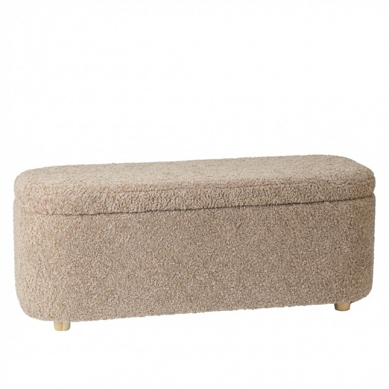 Pouf PRAGUE – Sitzbank mit Stauraum, aufklappbar