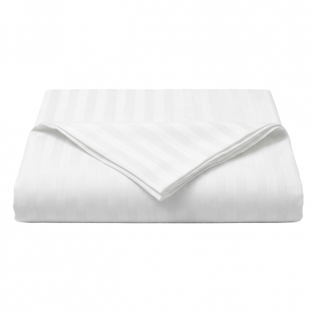 HotelLine Bettbezug 100% Baumwolle Damast 1 cm Streifen - 140x200 cm