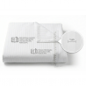 HotelLine Kissenbezug 100% Baumwolle Damast 1 cm Streifen - 50x70 cm