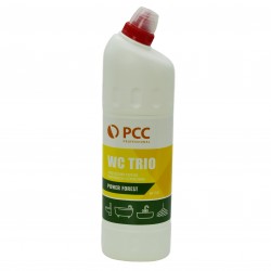 Płyn do czyszczenia i dezynfekcji toalet WC TRIO Power Forest 1L PCC Professional