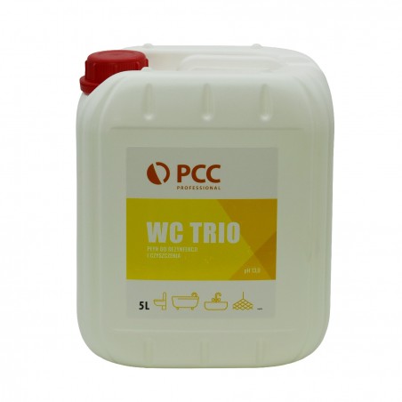 Płyn do czyszczenia i dezynfekcji toalet WC TRIO 5L PCC Professional
