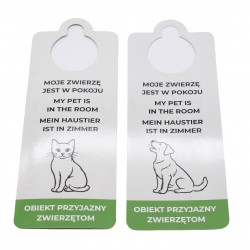Hotel-Türschild „Haustier im Zimmer” – Pet Friendly 50stuck
