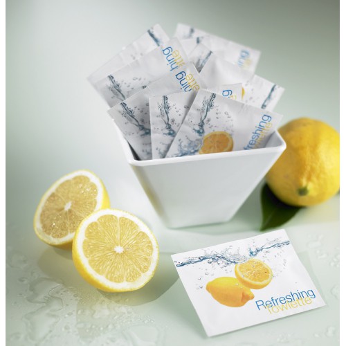 Erfrischungstücher Reinigungstücher Zitrone Sachet 100 Stk. für