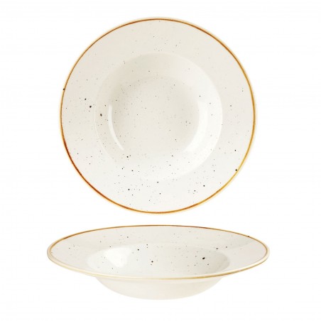 Talerz porcelanowy głęboki 28 cm CHURCHILL STONECAST BARLEY WHITE