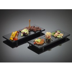 Oferta |  Servierplatte Bambus Holz schwarz Restaurant Hotel 1