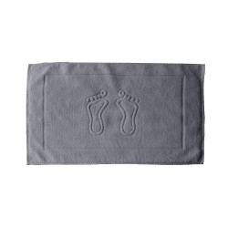 Dywanik łazienkowy Stopka Szary frotte , 100% bawełna , ręcznik 650 g/m2