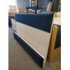 Łóżko BASIC 160 z panelem kolor dąb Sonoma - panel tapicerowany