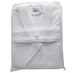 Hotel Schlafrock Morgenrock weiß Sapporo 100% Baumwolle Frotte