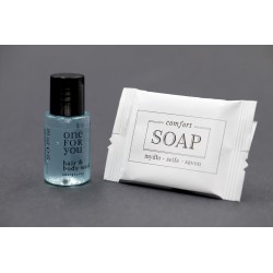 Zestaw kosmetyków hotelowych One For You szampon-żel 20ml 100szt + mydło 14g 100szt