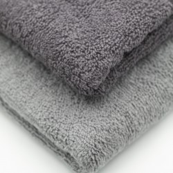 Hotel Handtuch Handtücher 70x140cm Hotelqualität  100% grau aus Baumwolle 500 g/m2