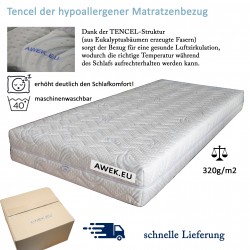 Pokrowiec na materac - tkanina TENCEL